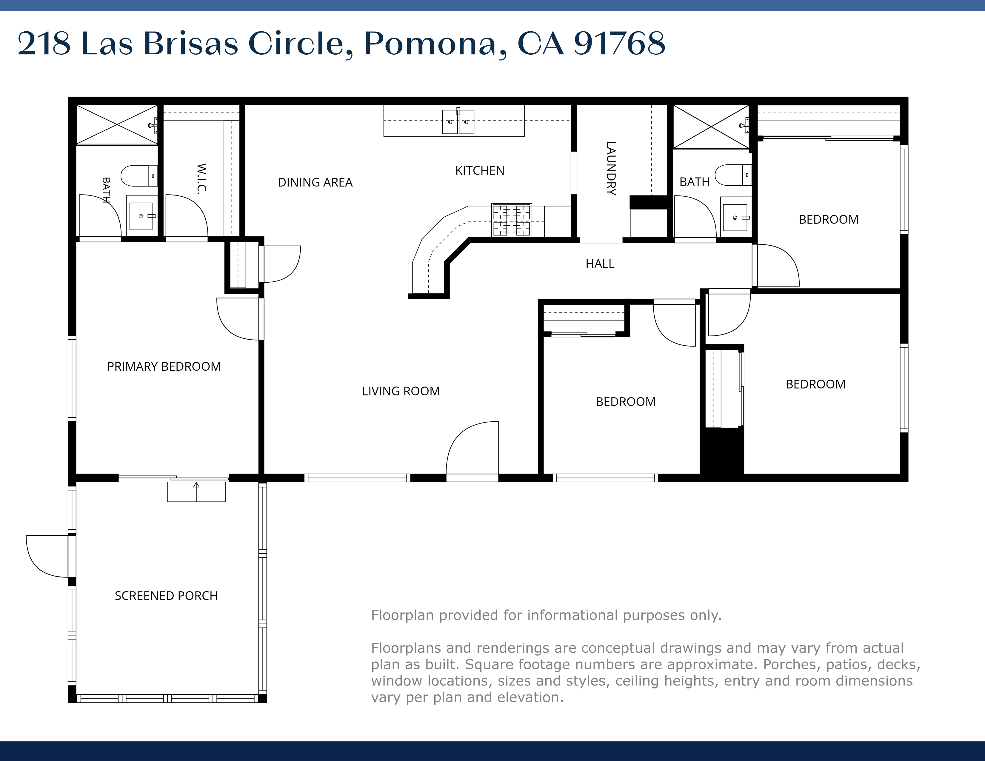 Floor plan for 218 Las Brisas Circle